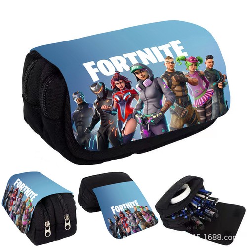 Boys Fort-nite One Piece Pen Pouch Canvas Stationery Box School Pencil Case Gift - Picture 19 of 42