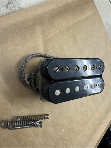 1970s 1974 Greco Maxon X Humbucker Guitar Pickup Japan 7.75k Ohm 24X20 Ink stamp - Picture 2 of 4