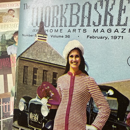 Workbasket Magazine Lot 12 Craft Crochet Knit Ideas Retro Patterns 1971 - Picture 5 of 9