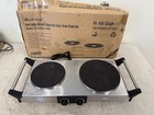 Duxtop 3203 Electric Double1300W w/ Handles – Silver – Tested