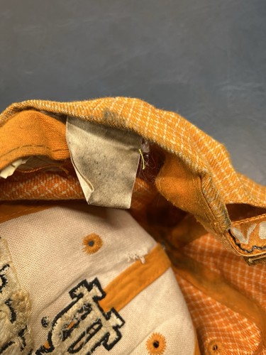 Vintage Logo Athletic Tennessee Vols Checkered Orange THRASHED Distressed Hat UT - Picture 10 of 11