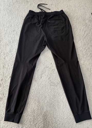Lululemon ABC Jogger Pants 30" Black Mens Size Small Drawstring Gathered Hem - Picture 10 of 15