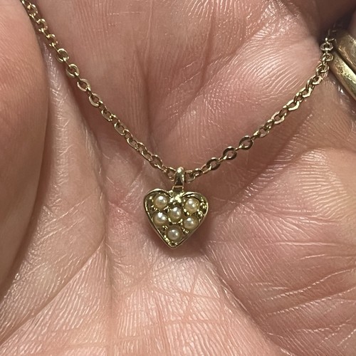 Vintage Mädchen individueller Schmuck HERZ Halsketten Anhänger Pins Fußkettchen 11-teiliges Set - Bild 21 von 22