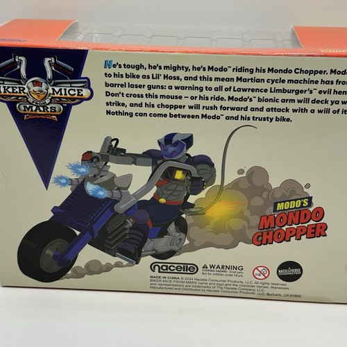 Gondel Biker Mäuse vom Mars Modo's Mondo Chopper 7" Scale Fahrzeug neu versiegelt - Bild 7 von 10