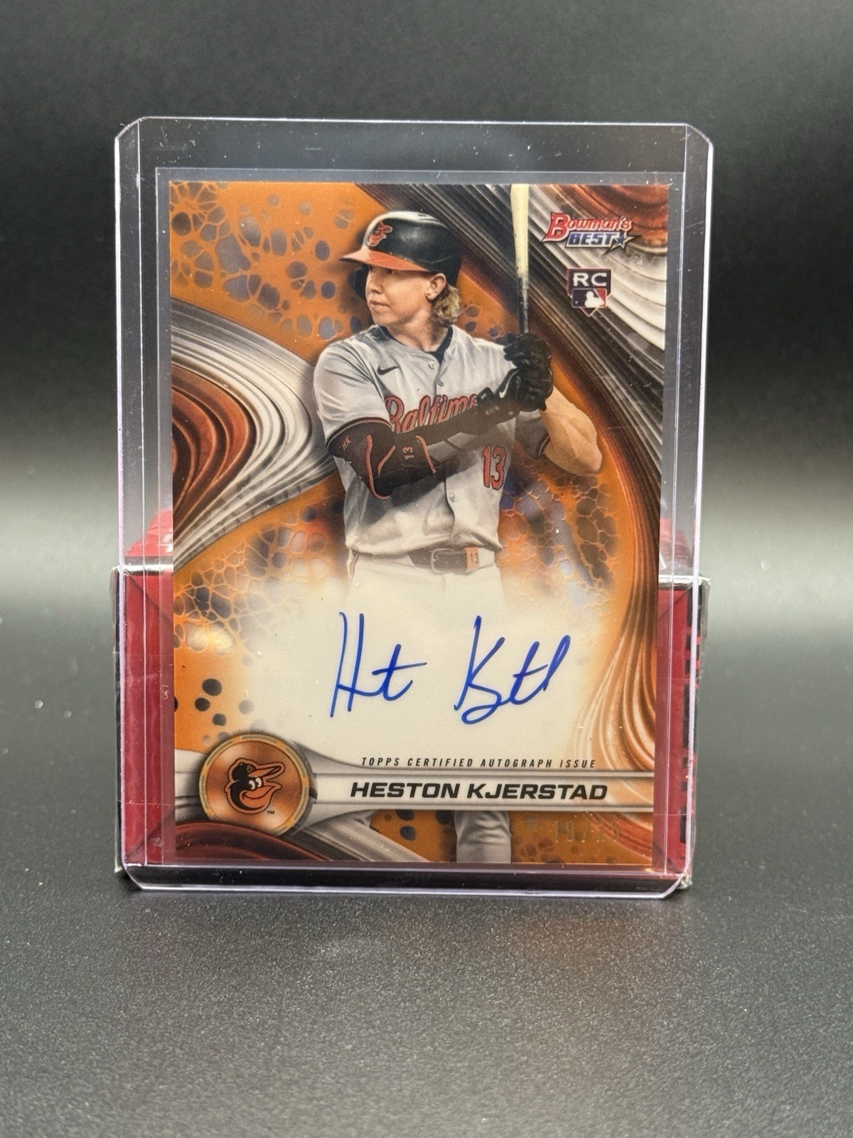 2024 Bowman's Best - Heston Kjerstad #B24-HK Orange Refractor Auto /25 RC