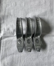 (LOT OF 3) Thomas & Betts 1281 Malleable Iron 1-Hole 2" Rigid Conduit Strap