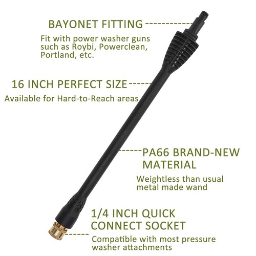 Pressure Washer Accessories Kit – 16 Inch Power Washer Replacement Wand with ... - Picture 9 of 9