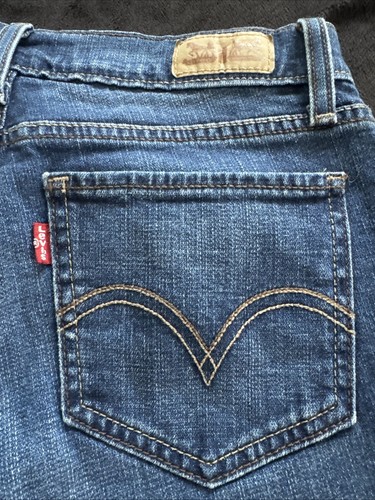Women’s Size 27x34 Denim Blue Jeans Bootcut By Levi’s - Picture 10 of 13