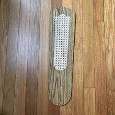 1 MCM Vintage Encon Ceiling Fan Blade With Rattan