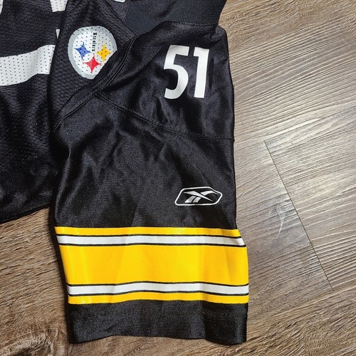 NFL Pittsburgh Steelers Jersey #51 Reebok Size Youth Size M 10/12 - Picture 7 of 10