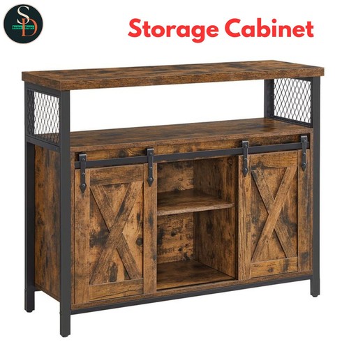 Modern Dining Sideboard Kitchen Cupboard Storage Cabinet Buffet Table VASAGLE - Picture 1 of 8