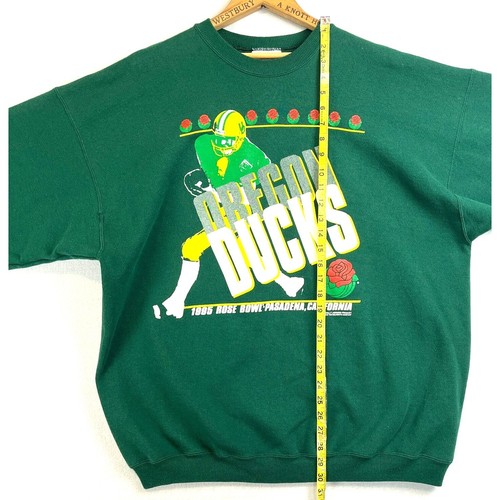 VTG 1995 USA Adult XXL UO University of Oregon Ducks Rose Bowl Sweatshirt Hanes - Bild 9 von 10