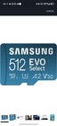 512GB SamSung Evo Select Micro SD Speicherkarte U3 A2 Class 10 130MB/s TF Card