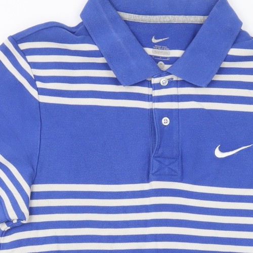 Nike Men's Blue Striped Polo Shirt - Size S - Picture 7 of 12