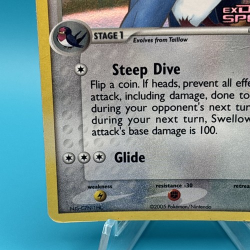 2005 Pokémon TCG Swellow 32/113 Reverse Holo Rare Stamped EX Delta Species HP - Bild 6 von 10