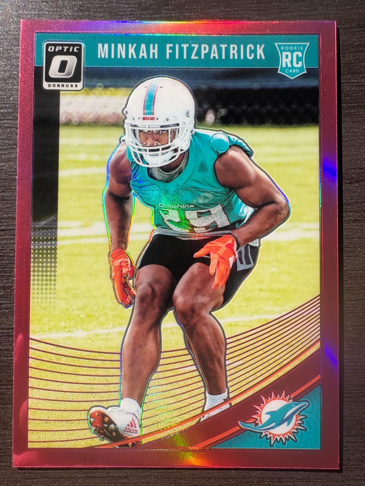 2018 Panini Donruss Optic Minkah Fitzpatrick #103 Rookie RC Pink Prizm
