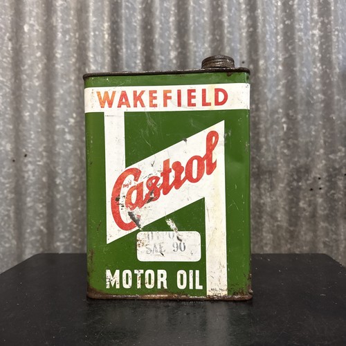 Wakefield Castrol 1 Gallon Vintage Australian Motor Oil Tin - 第 4/7 張圖片