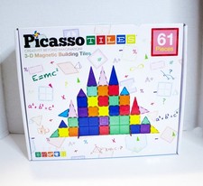 Picasso Tiles 3D Magnetic Building Tiles 61 Pcs  3+ Years PT61 2021 BRAND NEW