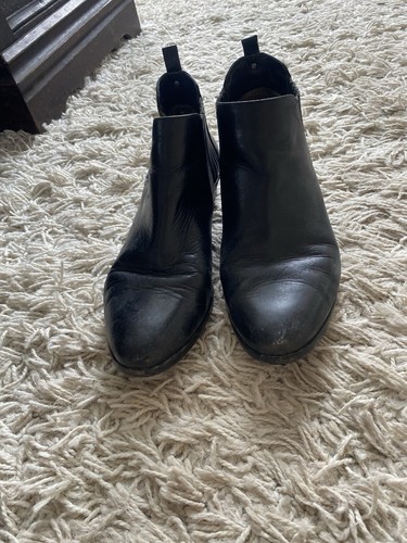 Michael By Michael Kors Ankle Boots Booties Black Leather 9 B Shoes - Bild 3 von 7