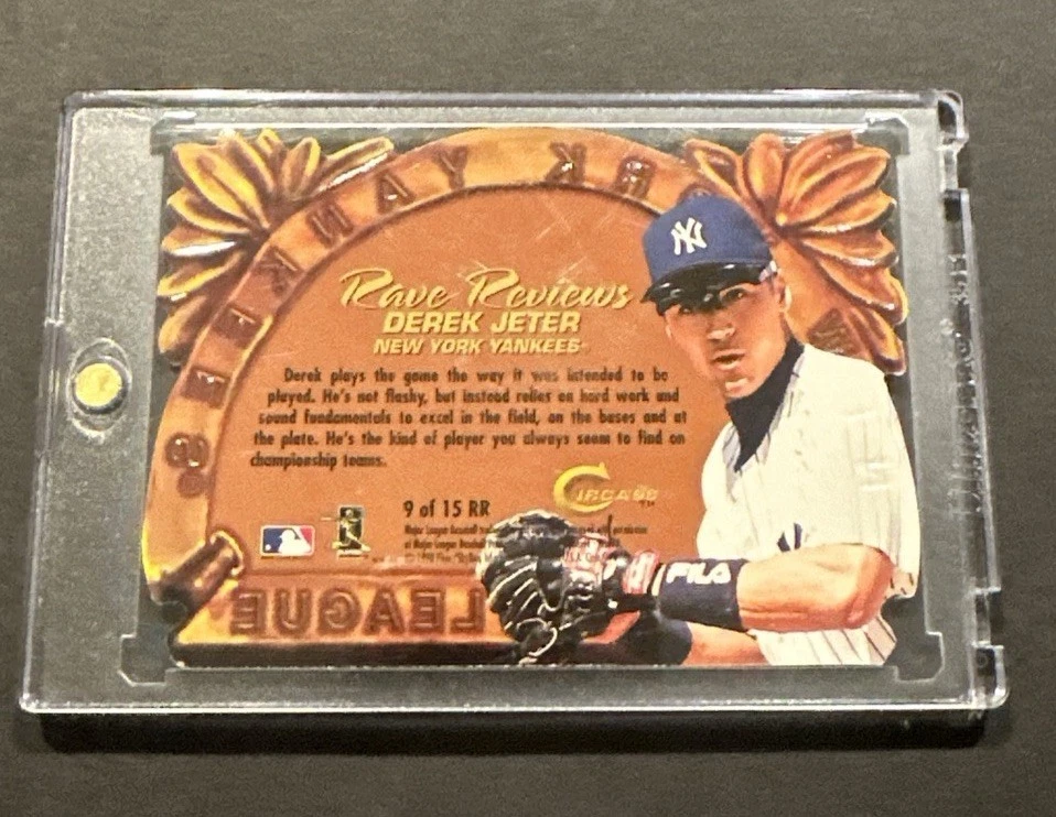 1998 SKYBOX CIRCA THUNDER DEREK JETER RAVE REVIEWS DIE-CUT SSP! - Image 3 of 4