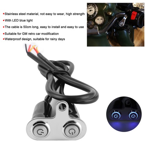 12v Switch Off Switch Motorcycle Light Control 12V Stainless Steel Waterproof - Picture 16 of 16
