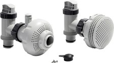 Intex Anschluss Set Ø 38 mm, 7,3 bis 9,2m³/h Grau Poolzubehör Siebgitter