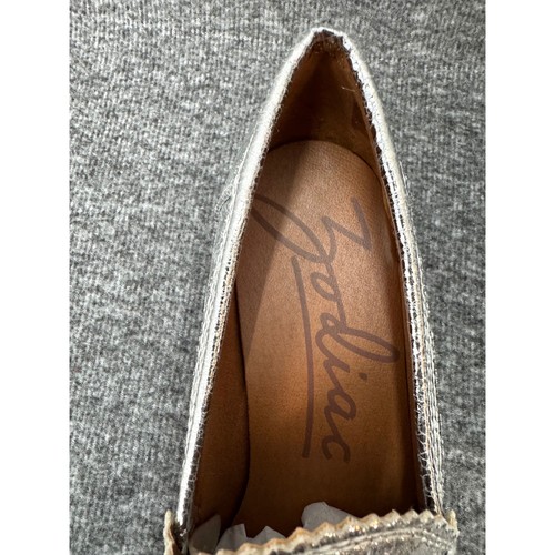 Zodiac Alaina Damenschuhe Größe 5,5 silberfarben metallic Leder Halbschuhe Blockabsatz - Bild 10 von 10