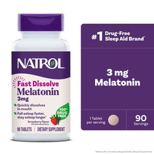 Natrol Fast Dissolve Melatonin 3 Mg, Melatonin Supplements For Restful Sleep