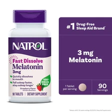 Natrol Fast Dissolve Melatonin 3 Mg, Melatonin Supplements For Restful Sleep