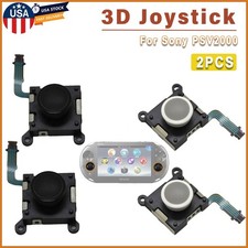 2PCS Analog 3D Joystick For Sony PS Vita 2000 Black White Thumb Stick Controller