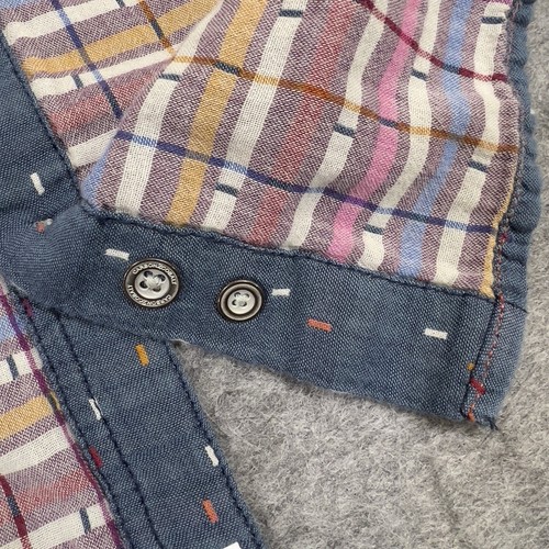 Carbon 2 Cobalt Shirt Mens 2XL Blue Confetti Sprinkles Button Up Long Sleeve - Picture 12 of 19