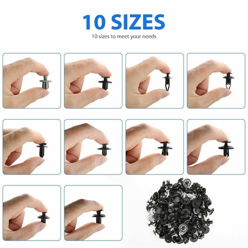 100Pack Fender Clips Trim Car Auto Push Pin Rivet Bumper Fastener Panel Retainer - Picture 3 of 13