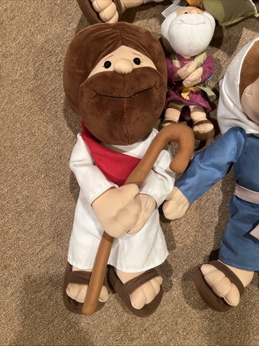 Lote de 4 peluches parlantes orando amigos - Jesús Moisés María Noé - Imagen 2 de 10