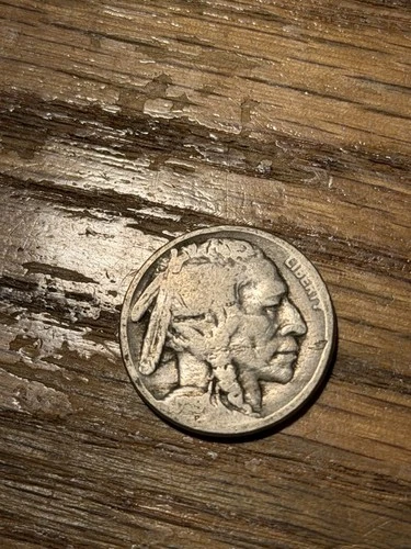 1919 S Buffalo Nickel 5 Cent Piece- San Francisco, Good Details