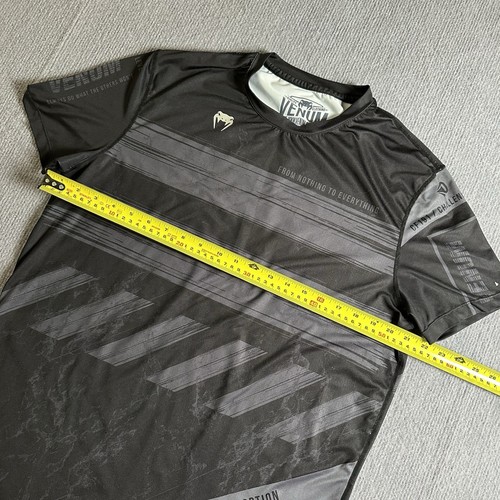 UFC Venum Shirt Large Black Snake Fighting Performance Training MMA - Picture 7 of 8