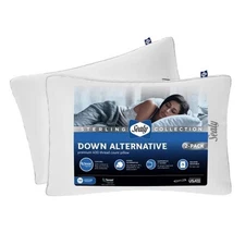 Sealy Sterling Collection Down-Alternative Pillow, KING. 2-pack.