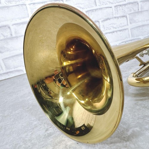 Schenkeler Trompete Vintage Blechblasinstrument Blasorchester Hartschalenkoffer - Bild 4 von 10