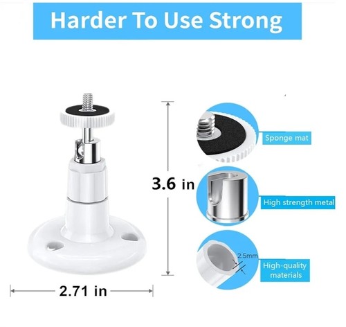Confezione da 2 supporti a parete compatibili con Wyze Cam, Ring Indoor Cam e molti - Foto 2 di 9