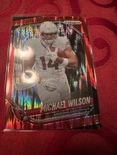 2025 Panini Prizm #145 Michael Wilson Red Flash SP