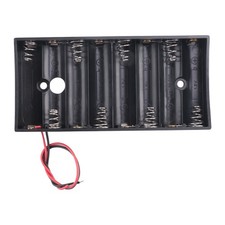 Plastic 8 X 1.5V AA 2A CELL Battery Holder Storage Box standard 12V Case4890