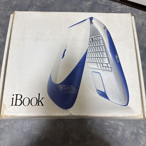 Apple iBook G3 Clamshell Laptop For Parts Junk Condition w/ Original Box JP - Afbeelding 7 van 7