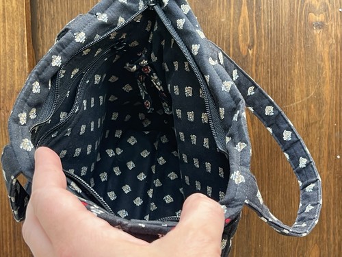 3 Piece Vintage Vera Bradley Handbag Hampton Classic Black Tote, Wallet, Makeup - 第 20/20 張圖片