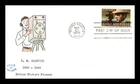 US COVER D W GRIFFITH MOTION PICTURE PIONEER FDC HAND COLORED DAVID CACHET