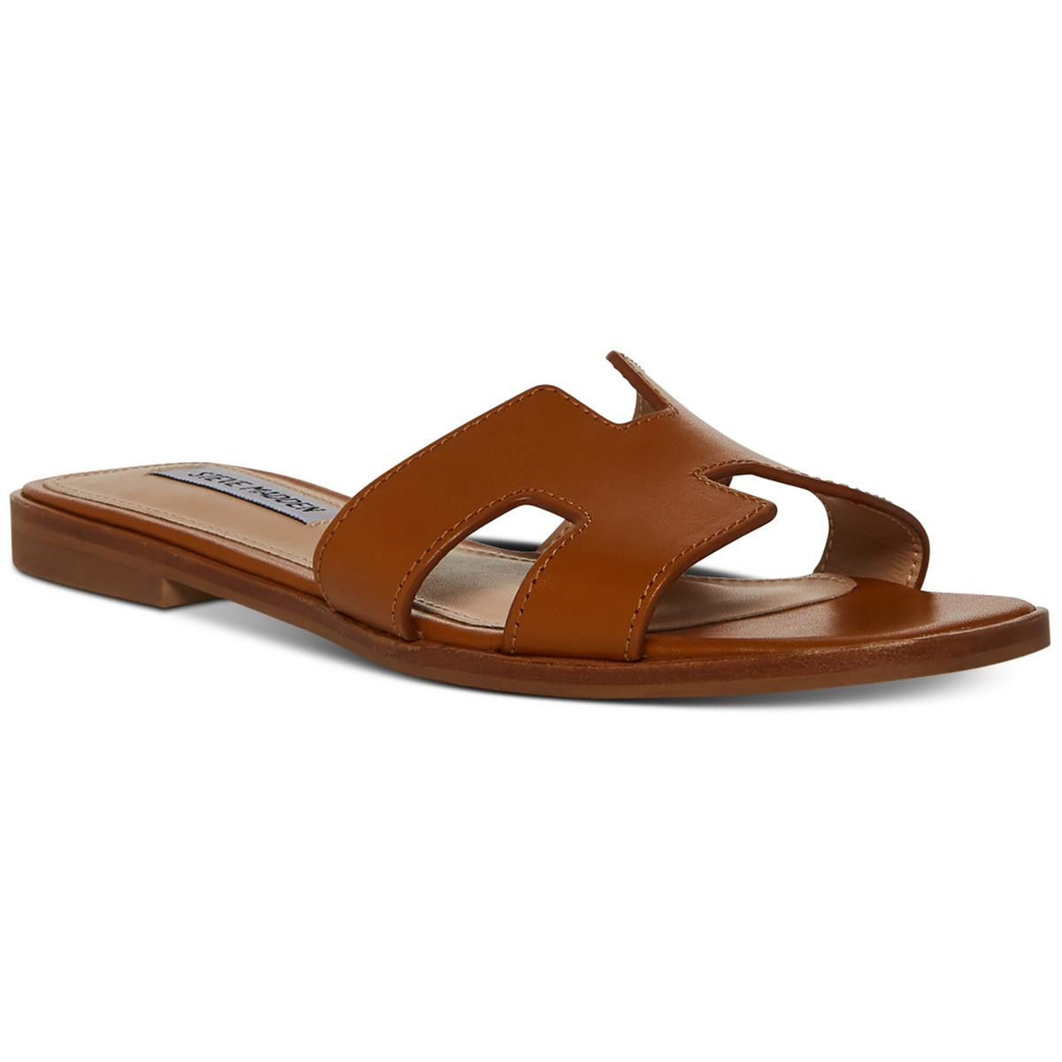 Женские босоножки Steve Madden Hadyn Brown Slide 8 среднего размера (B,M) BHFO 5352