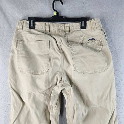 Mountain Khakis Hose Herren 35x31 Etikett 36x32 beige Bio Baumwolle Wandern Camp - Bild 11 von 15