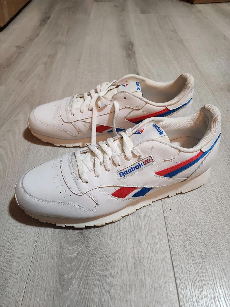Reebok Classic Leather White Instinct Red Blue for Sale