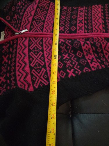 SUÉTER NEVE DESIGNS CREMALLERA COMPLETA 100% LANA ARTÍSTICO EX. CALIDAD MED INVIERNO NUEVO SIN ETIQUETAS - Imagen 9 de 11