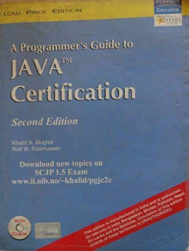 Guide du Programmeur pour la Certification Java (2ème, 04) par Mughal, Khalid - Rasmu... - Photo 1/1
