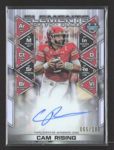 2024 Bowman University Best Cam Rising Elements of the Game Auto /100
