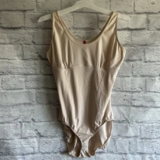 PREOWNED WOMENS SPANX PLUS SIZE 2X NUDE BODYSUIT SHAPE WARE